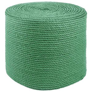 vidaXL Corde en Jute 6 mm Vert Jute 100% Tossa