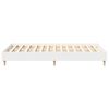 vidaXL Cadre de lit sans matelas blanc 120x200 cm bois ing&eacute;nierie