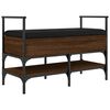 vidaXL Banc &agrave; chaussures ch&ecirc;ne marron 85,5x42x57,5cm bois d'ing&eacute;nierie