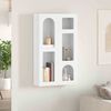 vidaXL Armoire suspendue Blanc 59 x 20 x 100 cm Bois d'ing&eacute;nierie