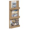 vidaXL &Eacute;tag&egrave;re &agrave; magazines Ch&ecirc;ne artisanal 43 x 11 x 102 cm