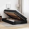 vidaXL Lit avec rangement et matelas Noir 120 x 200 cm Simili cuir