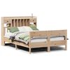 vidaXL Lit biblioth&egrave;que sans matelas 150x200 cm bois massif de pin