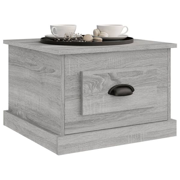 vidaXL Table basse Sonoma gris 50x50x35 cm Bois d'ing&eacute;nierie