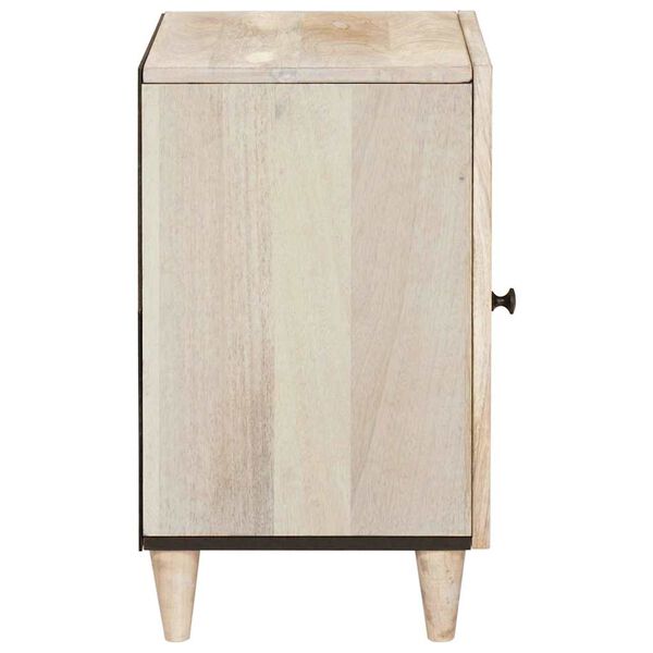 vidaXL Cabinet de salle de bain avec stockage Blanc 38 x 33 x 58 cm