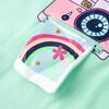 T-shirt pour enfants vert vif 92