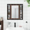 vidaXL Armoire &agrave; miroir de salle de bain ch&ecirc;ne marron bois ing&eacute;nierie