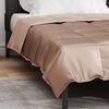 vidaXL Duvet d'&eacute;t&eacute; simple Dor&eacute; 220 x 155 cm Satin et Microfibre