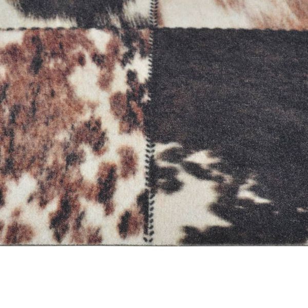 vidaXL Tapis de cuisine lavable impression peau d'animal 60x180 cm