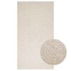 vidaXL Tapis ZIZUR cr&egrave;me 80x150 cm aspect de jute int&eacute;rieur ext&eacute;rieur