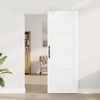 vidaXL Porte coulissante Blanc 78 x 211 cm Pin massif