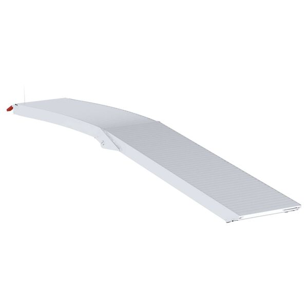 vidaXL Rampe de moto 680 kg 2 pcs Argent&eacute; 205 x 28 x 5 cm Aluminium