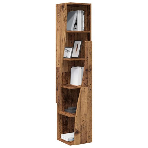 vidaXL Meuble d'angle Bois ancien 27,5x27x140cm Bois d'ing&eacute;nierie
