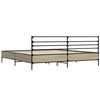 vidaXL Cadre de lit sans matelas ch&ecirc;ne sonoma 200x200 cm