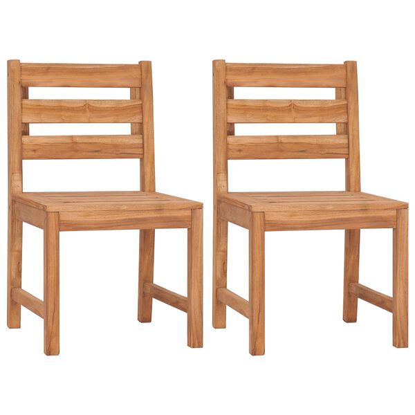 vidaXL Ensemble &agrave; manger de jardin 3 pcs Bois de teck massif