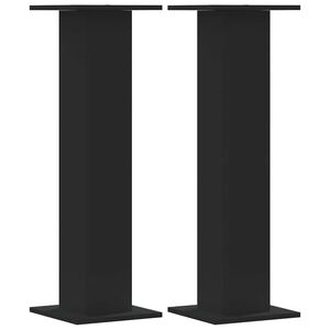 vidaXL Supports pour plantes 2 pcs noir 30x30x95 cm bois d'ing&eacute;nierie