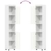 vidaXL Ensemble de mobilier de salle de bain avec &eacute;tag&egrave;re TULUM Blanc