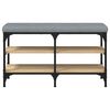 vidaXL Banc &agrave; chaussures ch&ecirc;ne sonoma 82x32x47 cm bois d'ing&eacute;nierie