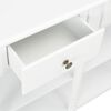 vidaXL Table console Blanc 120x30x76 cm MDF