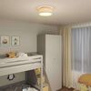 vidaXL Lampe de plafond Gris 30 x 30 x 13,5 cm tissu