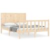 vidaXL Cadre de lit sans matelas bois de pin massif