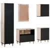 vidaXL Ensemble de mobilier de salle de bain avec tiroir 5 pcs Blanc
