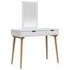 vidaXL Ensemble de Coiffeuse FAUSKE 2 pcs Blanc 100 x 50 x 143 cm