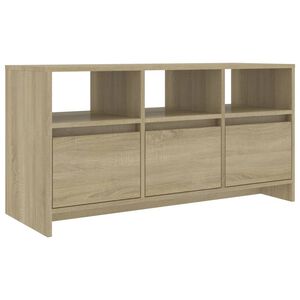 vidaXL Meuble TV Ch&ecirc;ne sonoma 102x37,5x52,5 cm Bois d'ing&eacute;nierie