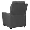 vidaXL Fauteuil de massage Gris clair Tissu