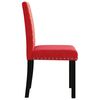 vidaXL Chaises &agrave; manger lot de 4 rouge bordeaux velours