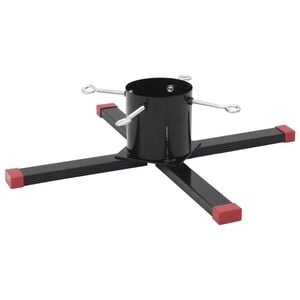 vidaXL Support de sapin de No&euml;l noir 61x61x15,5 cm