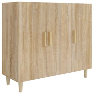vidaXL Buffet ch&ecirc;ne sonoma 90x34x80 cm bois d'ing&eacute;nierie