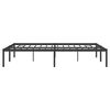 vidaXL Cadre de lit m&eacute;tal sans matelas noir 160x200 cm