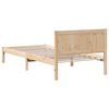 vidaXL Cadre de lit Marron 80 x 200 cm Bois de pin massif