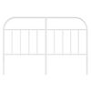 vidaXL T&ecirc;te de lit de remplacement m&eacute;tal blanc 135 cm