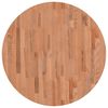 vidaXL Dessus de table &Oslash;80x1,5 cm rond bois massif de h&ecirc;tre
