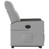 vidaXL Fauteuil inclinable &eacute;lectrique gris nuage tissu