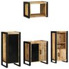 vidaXL Ensemble de mobilier de salle de bain avec &eacute;tag&egrave;re 4 pcs