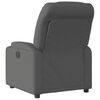 vidaXL Fauteuil inclinable en tissu gris fonc&eacute;