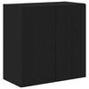 vidaXL Meuble TV mural 59,5 x 31 x 60 cm Noir Bois d'ing&eacute;nierie