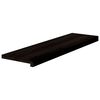 vidaXL Marches d'escalier 2 pcs marron fonc&eacute; 90x30x2 cm ch&ecirc;ne massif