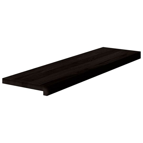 vidaXL Marches d'escalier 2 pcs marron fonc&eacute; 90x30x2 cm ch&ecirc;ne massif