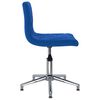 vidaXL Chaises pivotantes &agrave; manger lot de 2 bleu velours