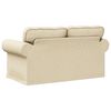 vidaXL Canap&eacute; Cr&egrave;me Dimensions globales: 155 x 82 x 80 cm (l x P x H)