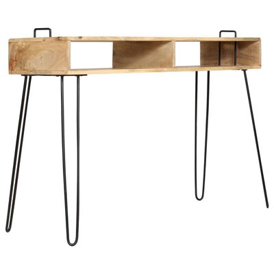 vidaXL Table console Bois de manguier massif 115 x 35 x 76 cm