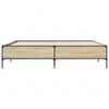 vidaXL Cadre de lit sans matelas ch&ecirc;ne sonoma 180x200 cm
