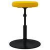 vidaXL Tabouret de massage Velours Jaune moutarde
