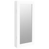vidaXL Armoire &agrave; bijoux avec miroir murale blanc 30x8,5x67 cm