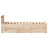 vidaXL Cadre de lit sans matelas avec t&ecirc;te de lit 90x200cm bois de pin