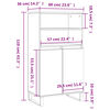 vidaXL Buffet haut Sonoma gris 60x36x110 cm Bois d'ing&eacute;nierie